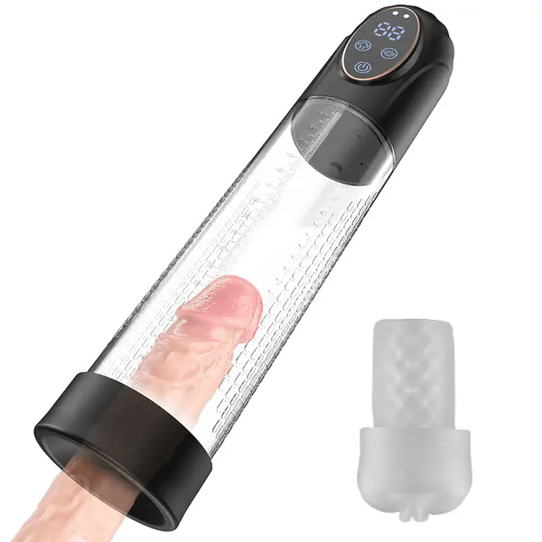 AcmeJoy - Purple Penis Enlargement Pump with Trigger Purple Chamber Tight Seal