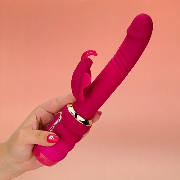 Ride on thrusting butterfly Mini sex machine