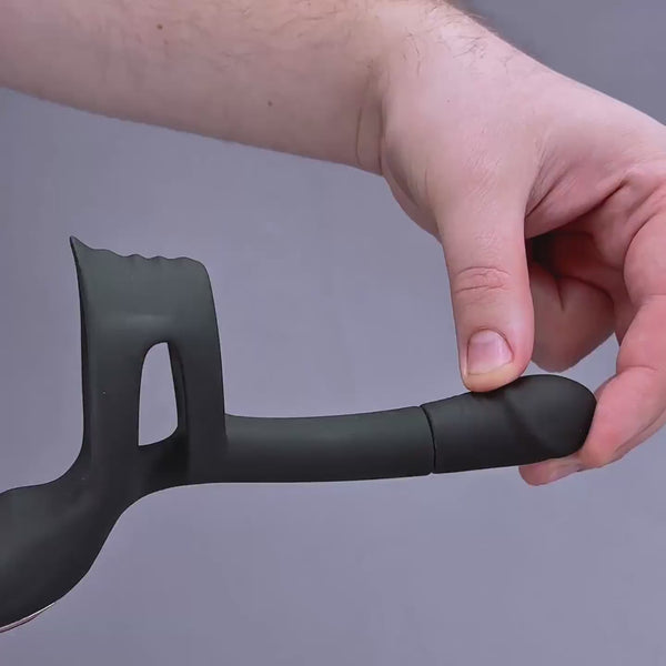 Thrill master Double penetration cock ring